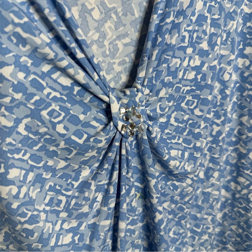 Ruby Rd Blue Blouse 1X - Picture 4 of 9